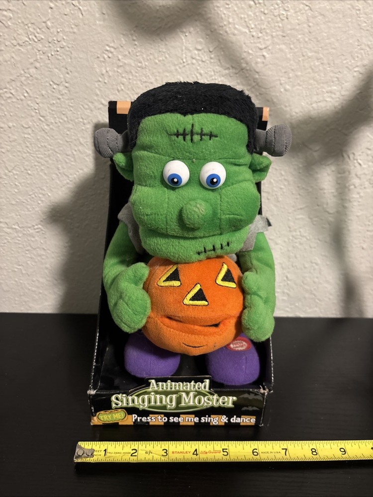 Animated Singing Moster Frankenstein Plush In Box