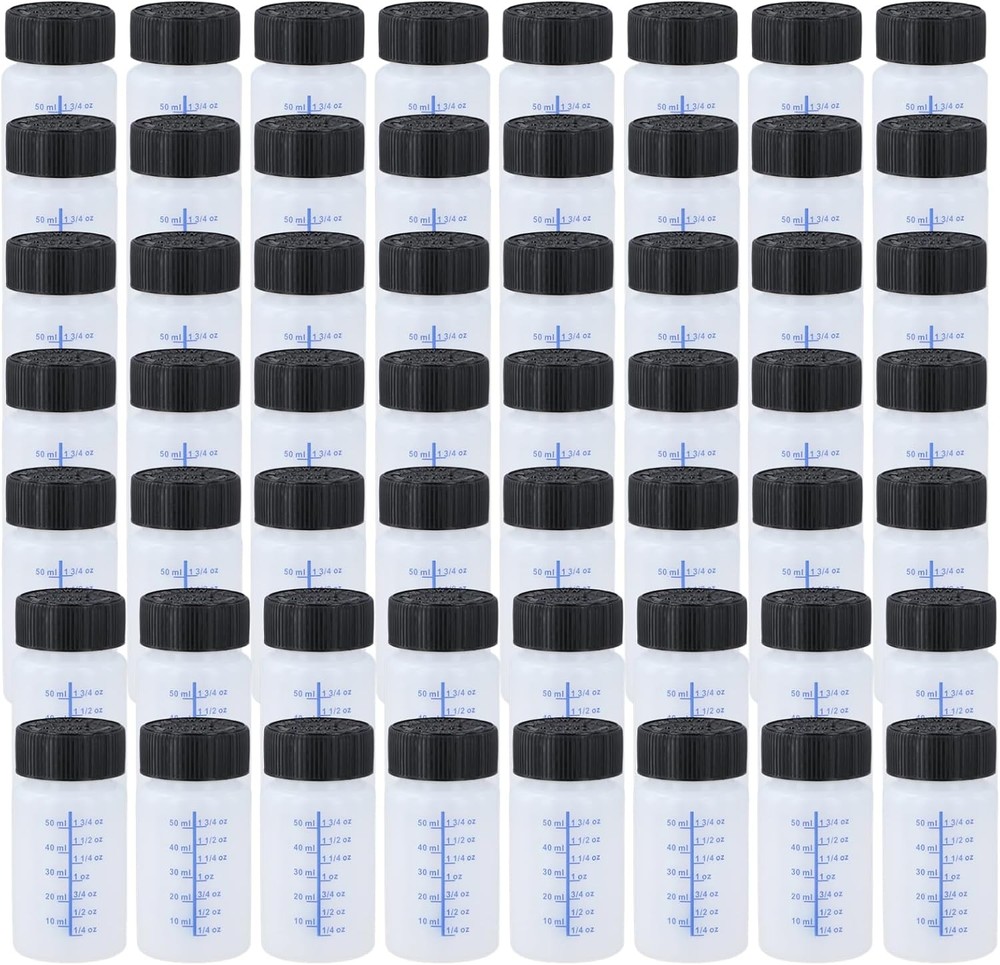 60 Pcs 2 Oz Touch Up Paint Container - Empty Bottles 2 Ounces