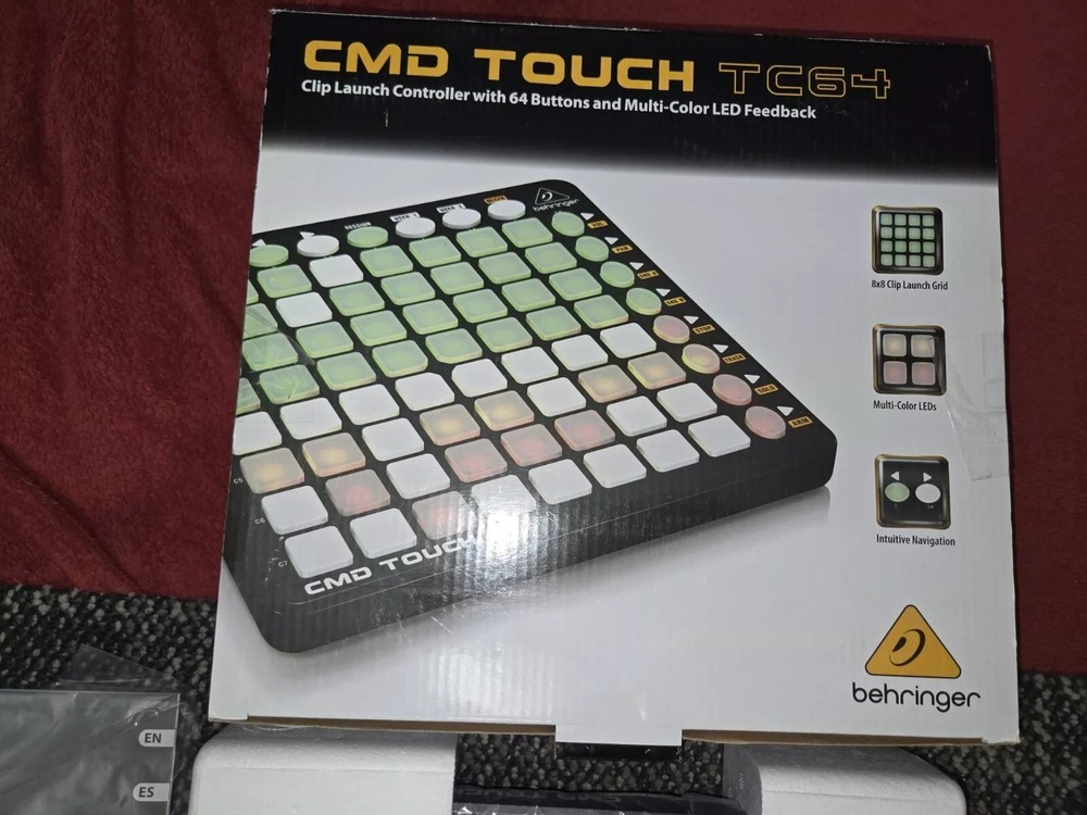 Behringer CMD TOUCH TC64 Clip Launch Controller with 64 Buttons and Multi-Color