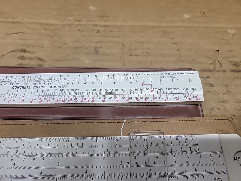 3 Vintage Slide Rules Picket Acumath & Gerson