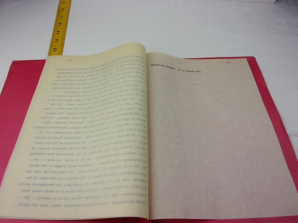 Steven Vincent Benet 1942 script treatment script ORIGINAL! The Miracle Legend