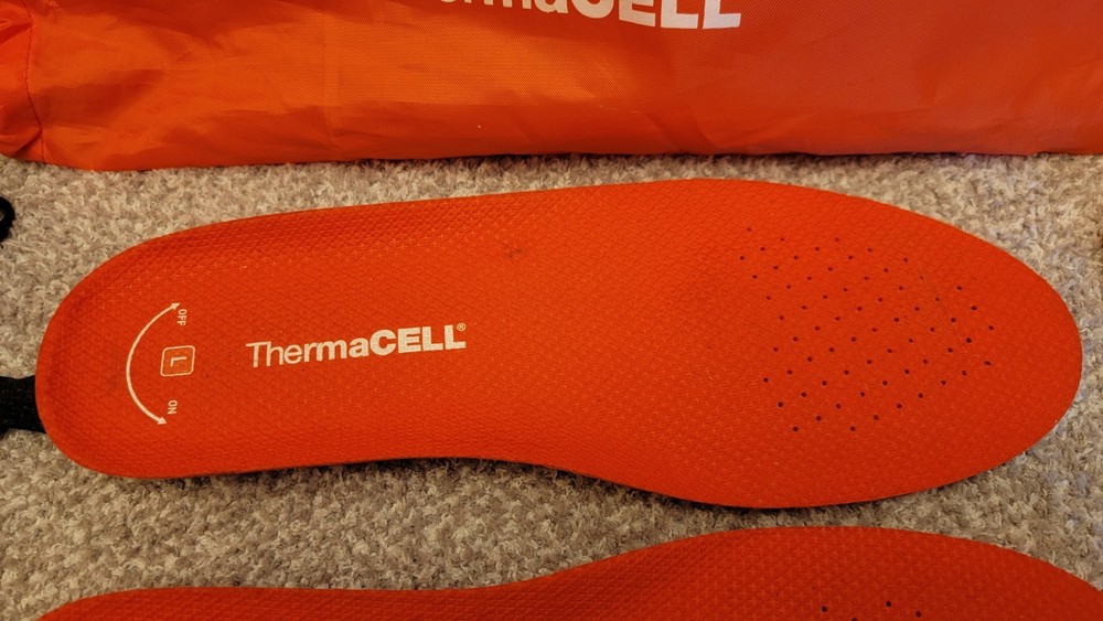 Thermacell Rechargeable Heated Insoles w/ Wireless Remote Control Large WORKING