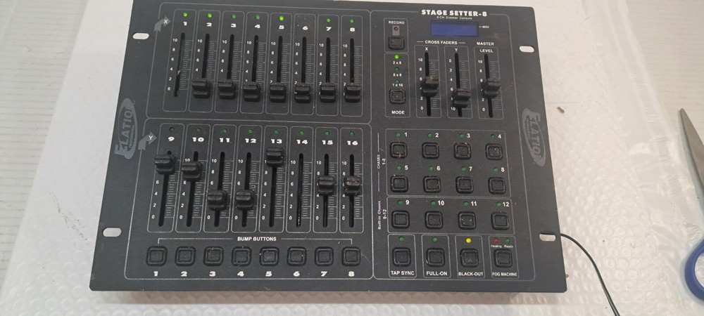 Elation Stage Setter 8 16CH DMX Lighting Controller Dimmer Console FOR PARTS