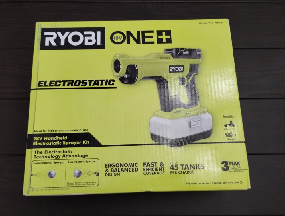 Ryobi PSP02K 18V ONE  Handheld Electrostatic Sprayer Kit