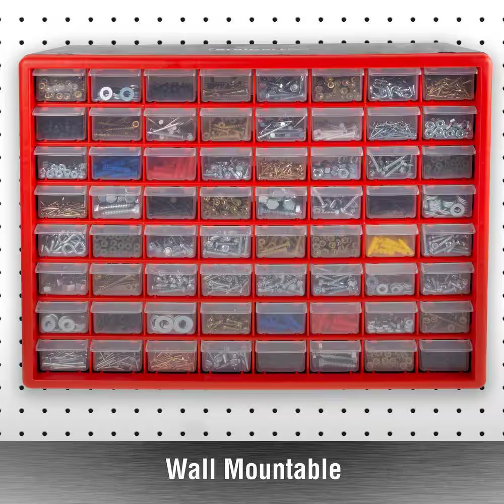 64-Compartment Small Parts Organizer