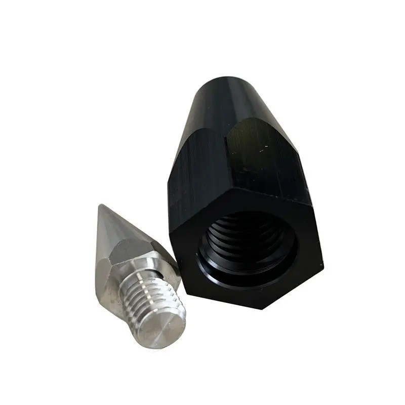 2PCS Survey Prism Pole Point Tip 5/8 Thread GPS RTK Centering Accessories