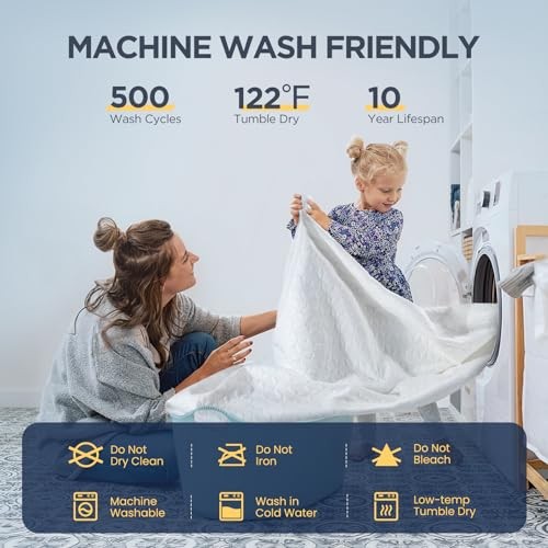 Premium Waterproof Twin Mattress Protector Made from Silver-Infused Bamboo Ra...