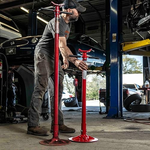 3/4 Ton Underhoist Stand with Bearing Mounted Spin Handle, Self-Locking Short