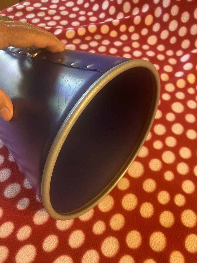 VINTAGE MEGAPHONE Blue 22X10 Beautiful!