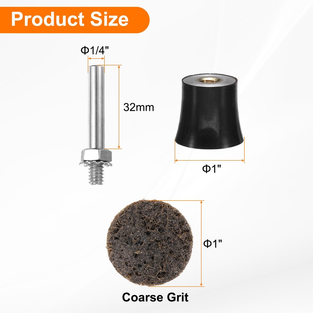 26pcs Quick Change Discs Set 1" Roll Lock Sanding Discs Coarse with Disc Holder