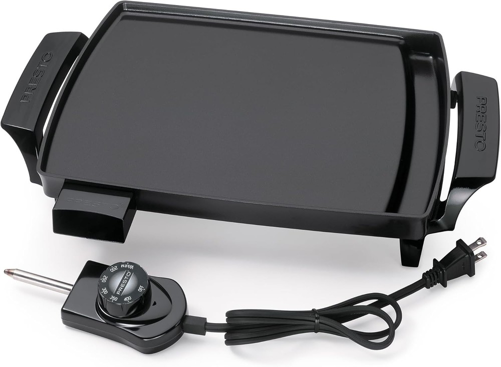 Non Stick Griddle Electric Plate Grill Small Compact Cooking Liddle Griddle