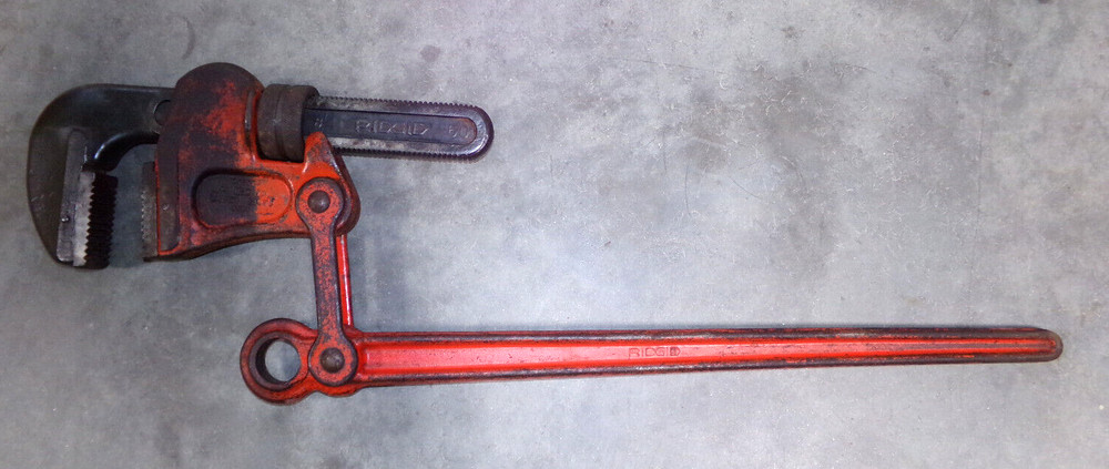 RIDGID Super Eight Compound Leverage Pipe Wrench S8-A 31390 8"