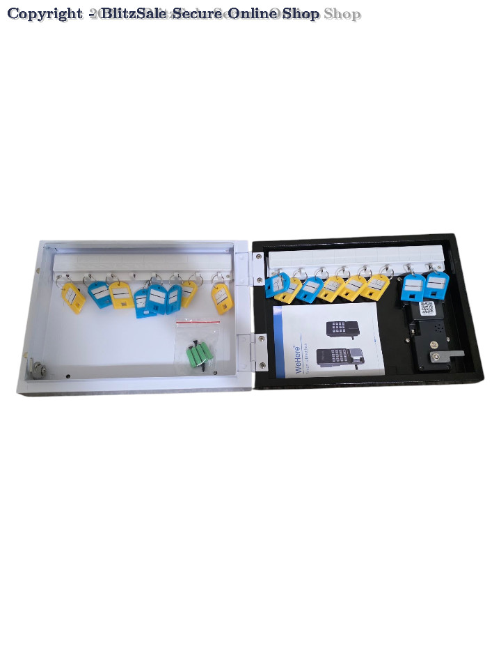 WeHere 16 Key Smart Lock Box Wall Mount, APP Bluetooth/OTP/Wi-Fi/Fixed Code/Key