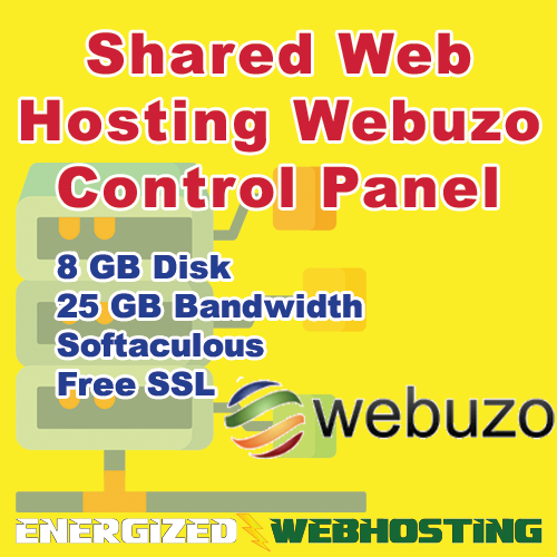 Advanced Web Hosting, Webuzo control panel, shared hosting, 8 GB Disk
