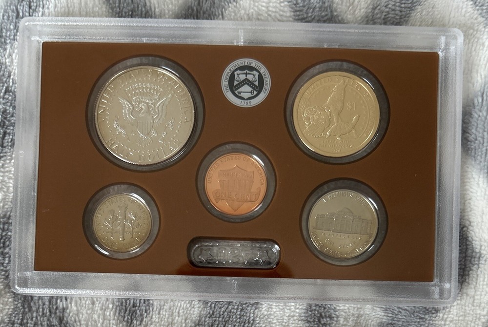 2013 Clad Proof Set Original Pkg Struck Thru Error Quarter & Half Dollar COA