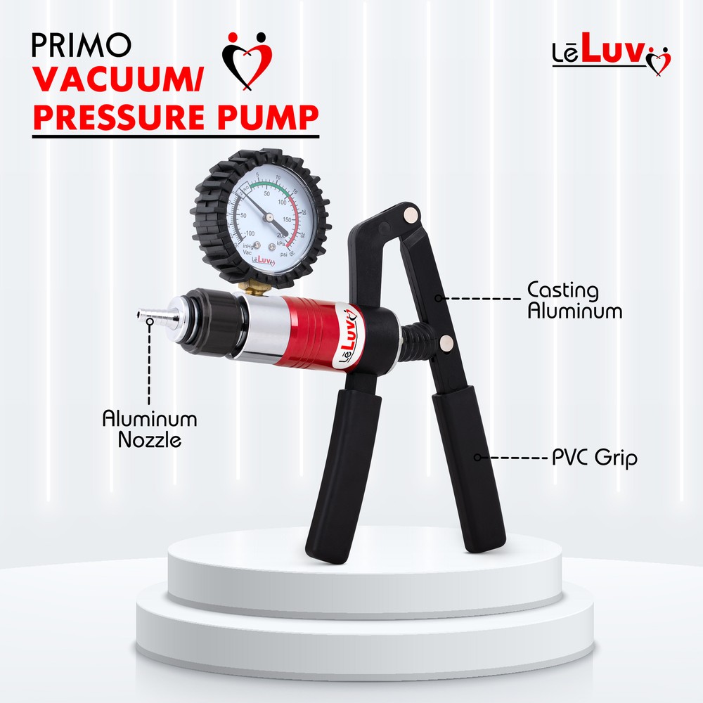 LeLuv Primo Handle - Premium Dual Function Vacuum & Pressure - Gauge Options