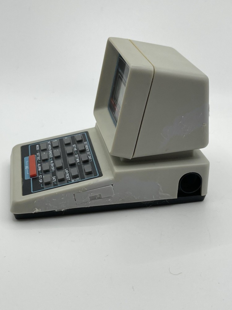 Computerized calculator 8821 alarm clock sharpener nerd vintage geek Untested