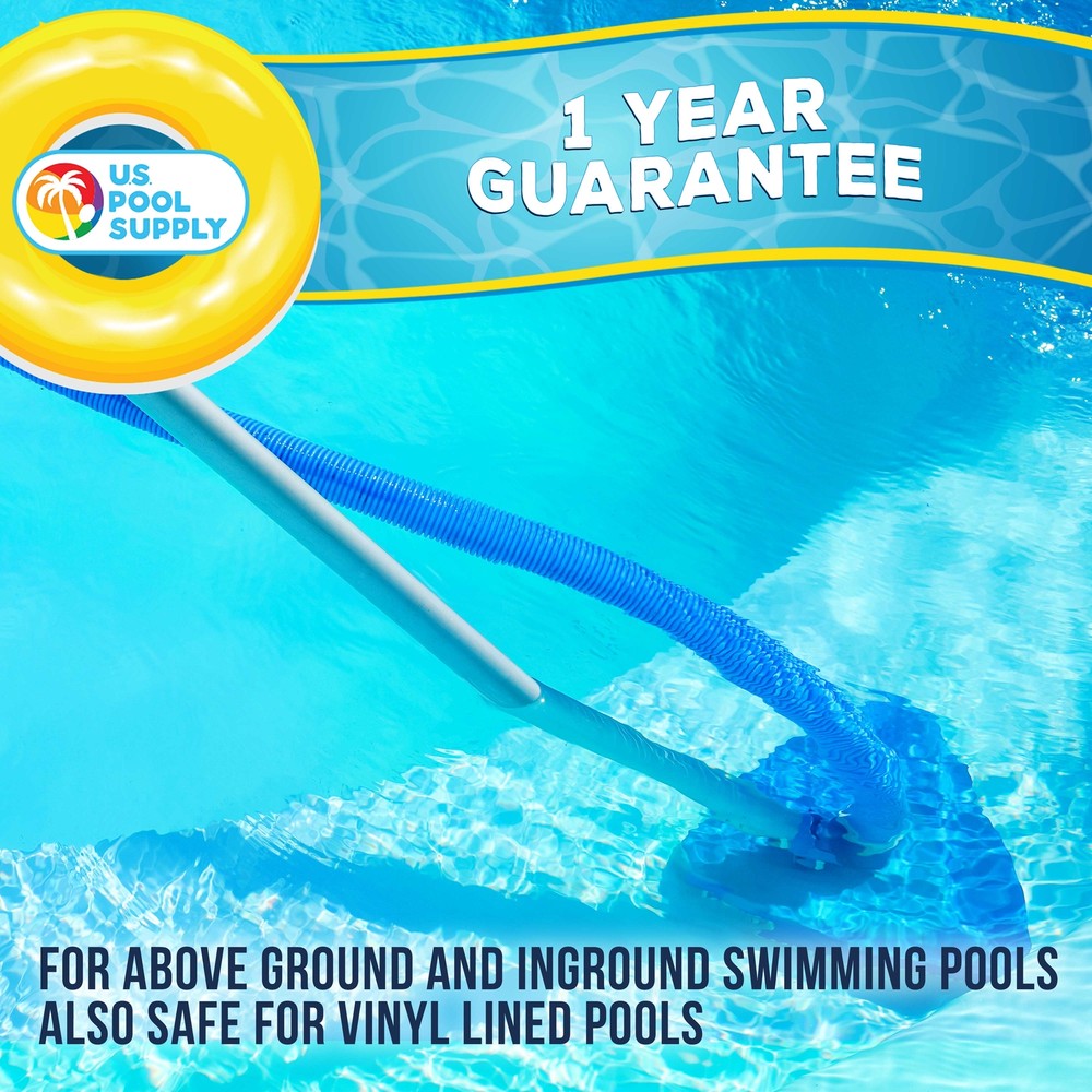 Weighted Triangular Pool Vacuum Head, Swivel Connection, Above Ground, Inground