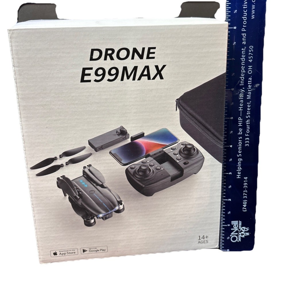 E99 MAX Foldable Dual-Camera Drone w Carrying Case