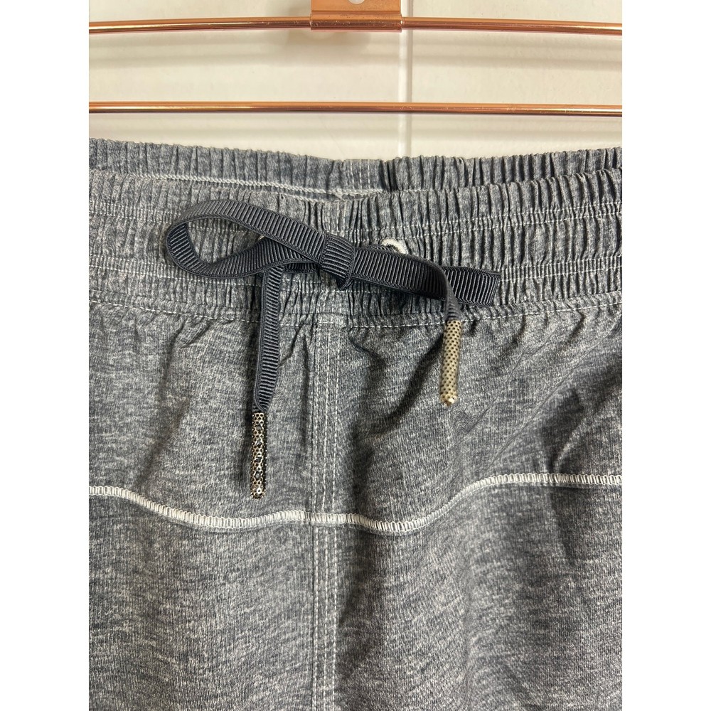 Lululemon Step Lively Crop Heathered Texture Printed Deep Coal Size 6