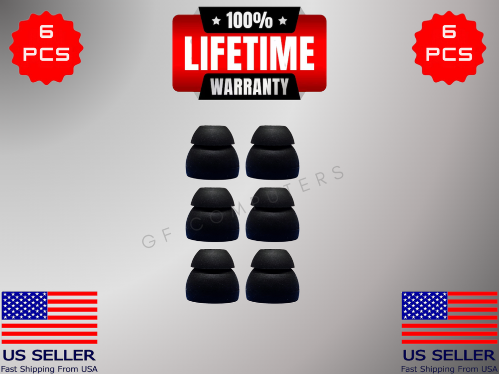 6 Silicone MED Double 2 Layer Tips Earbuds For Beats Flex UrBeats Studio