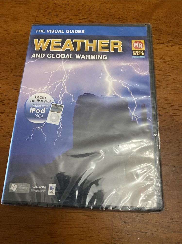 Weather and Global Warming CD-ROM PC THE VISUAL GUIDES New.