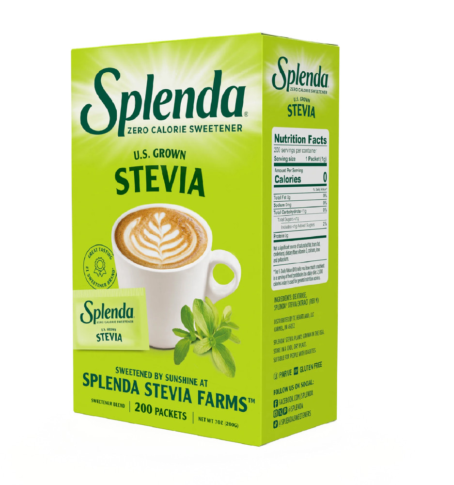 SPLENDA Stevia Zero Calorie Sweetener, Sugar Substitute Packets, 200 Count
