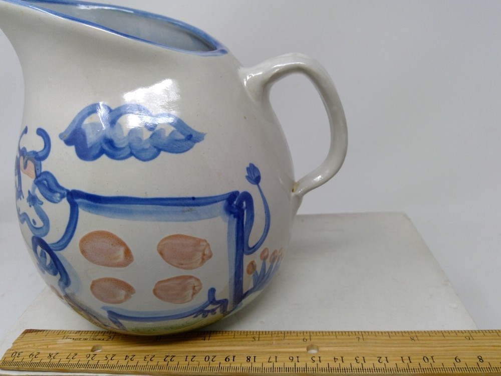 MA Hadley Pottery COW Pitcher