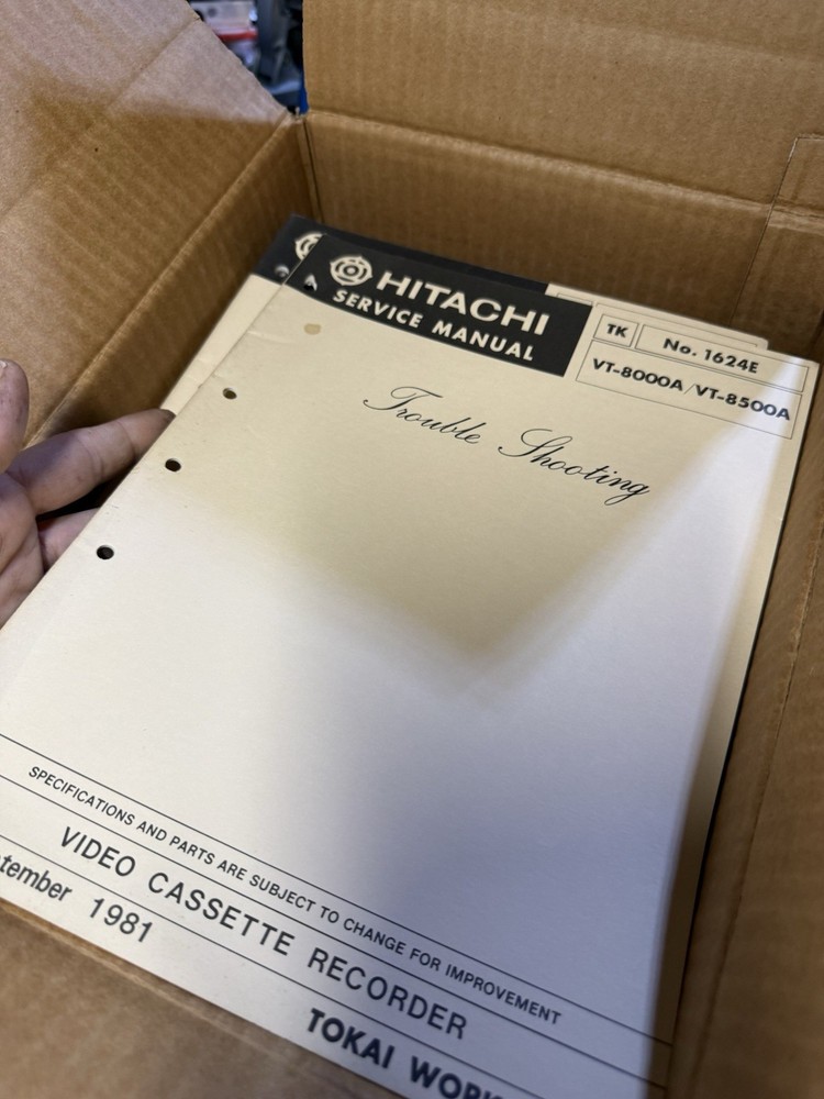 Original VCR Service Manuals