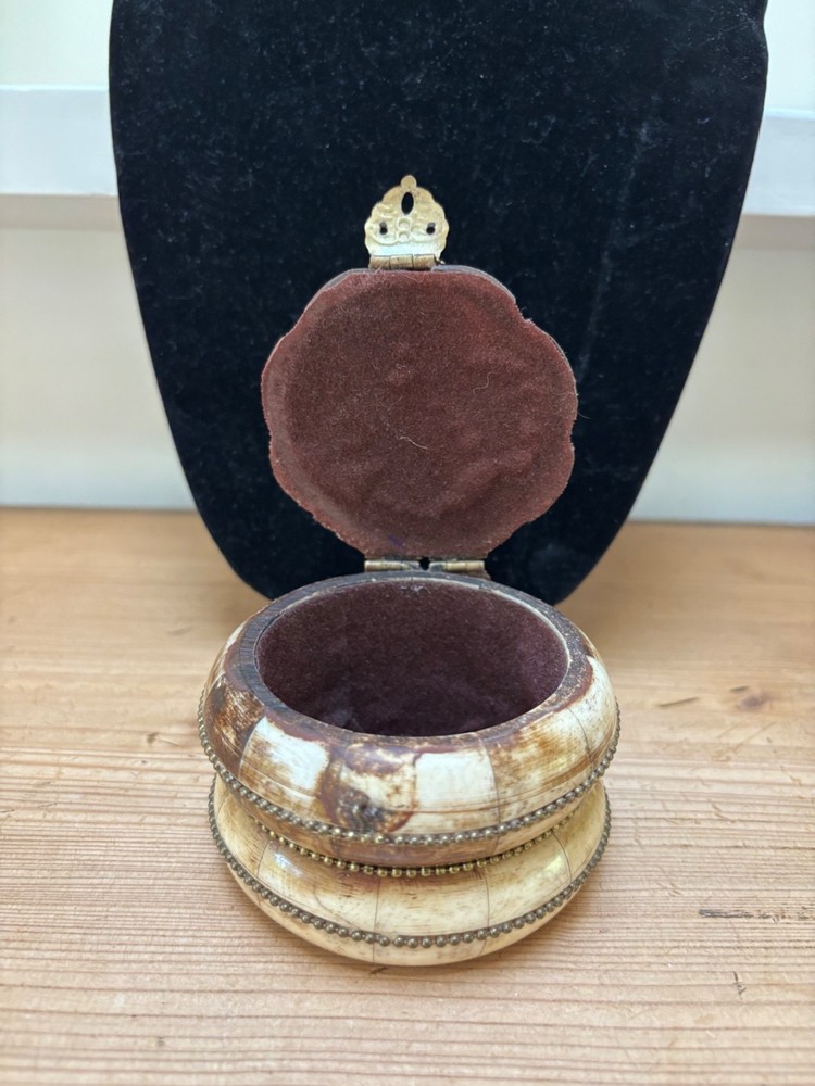 Vintage Camel Bone Sudha Ornate Trinket Box