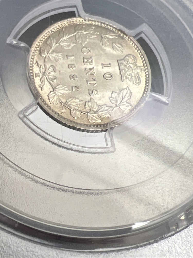 1882 H Canada 10 Cent PCGS MS62 Silver Coin