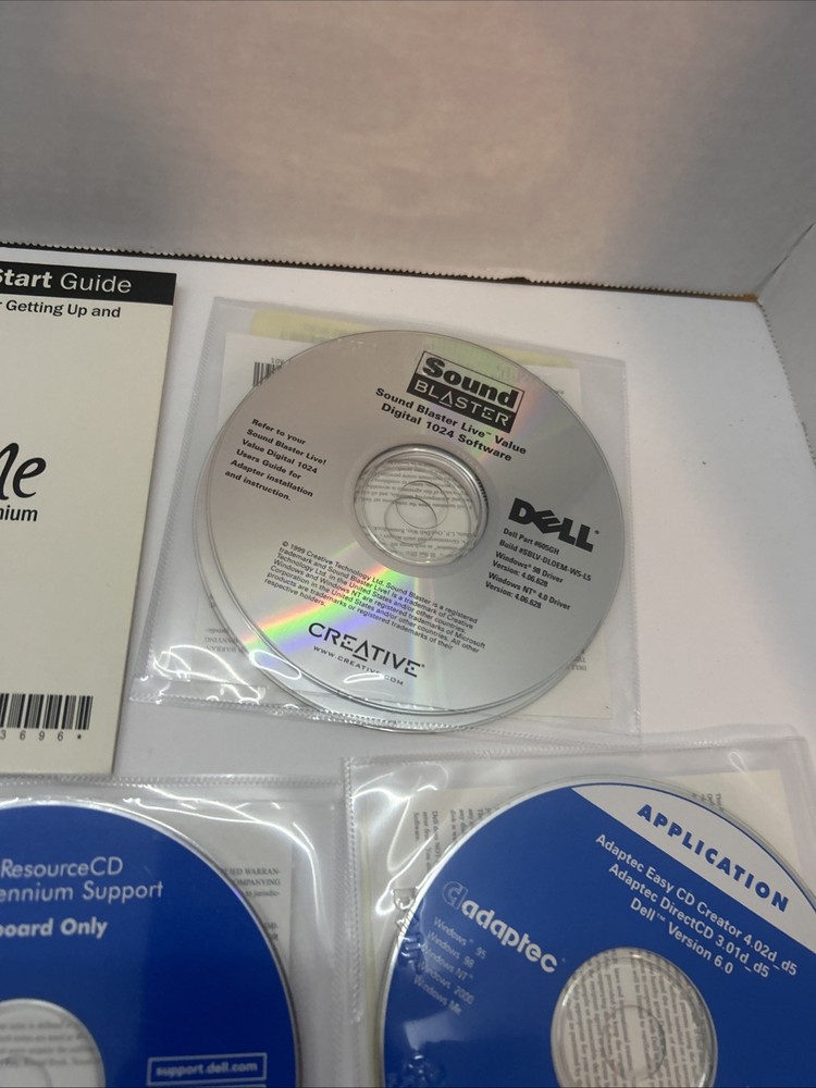Vintage Dell Computer Software Discs Lot Of 8