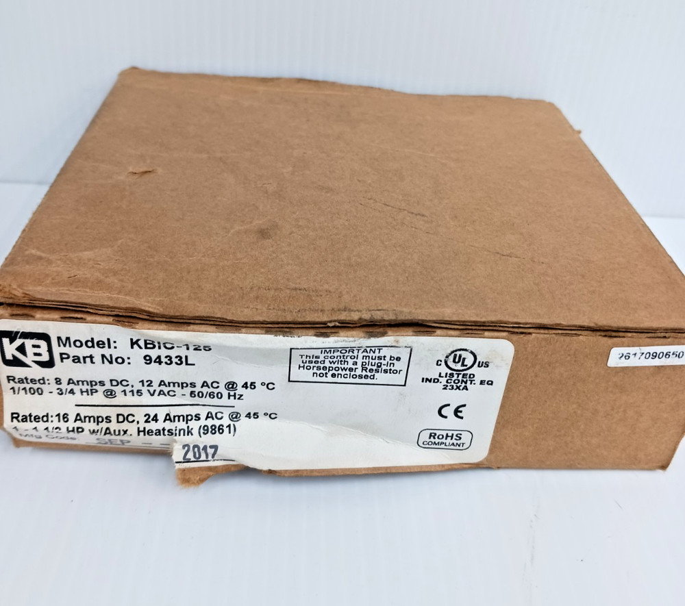 New KB Electronics KBIC-125 Dc Motor Speed Control Board