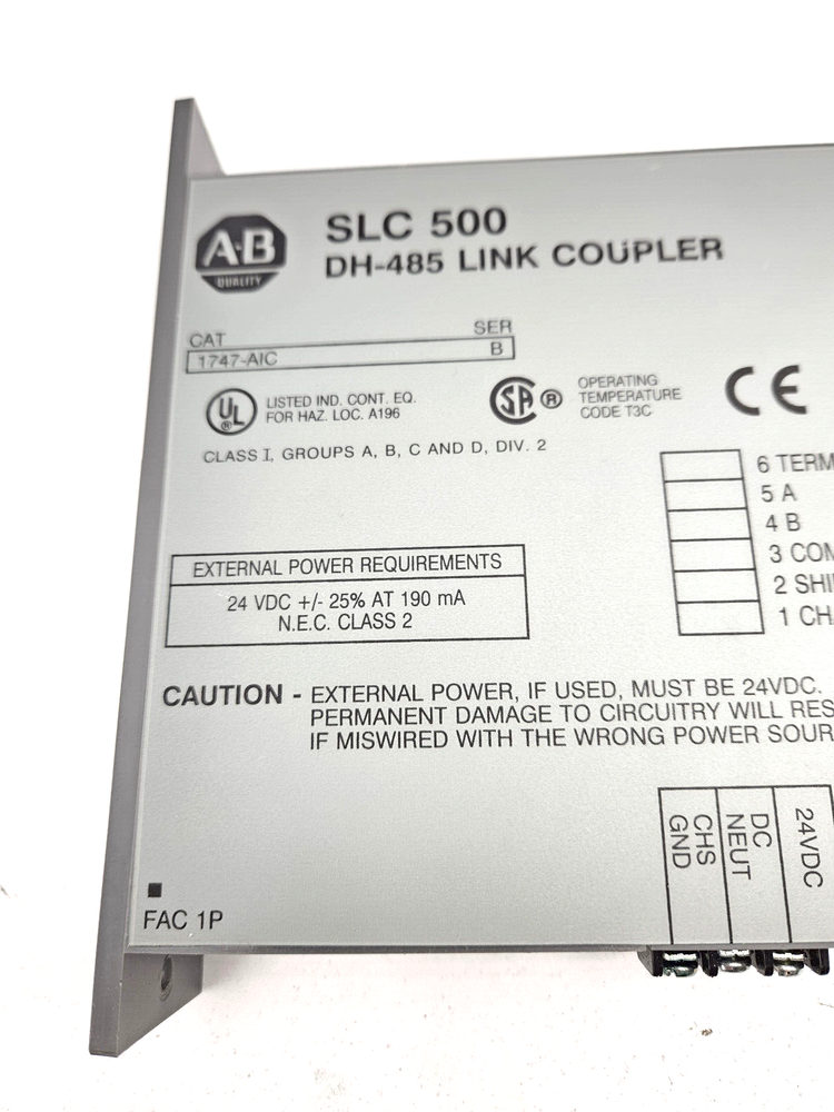 SLC 500 DH-485 Link Coupler