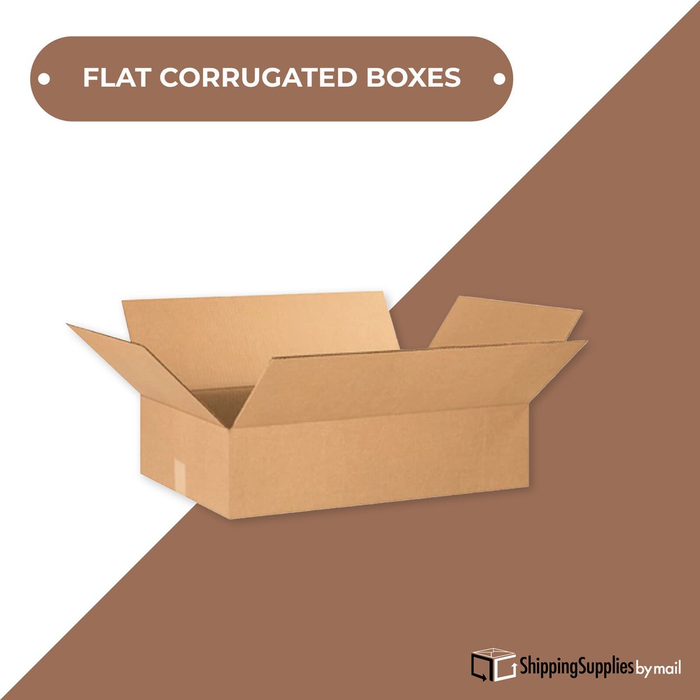 28 x 16 x 7" ECT-32 20 Pack Corrugated Boxes Kraft