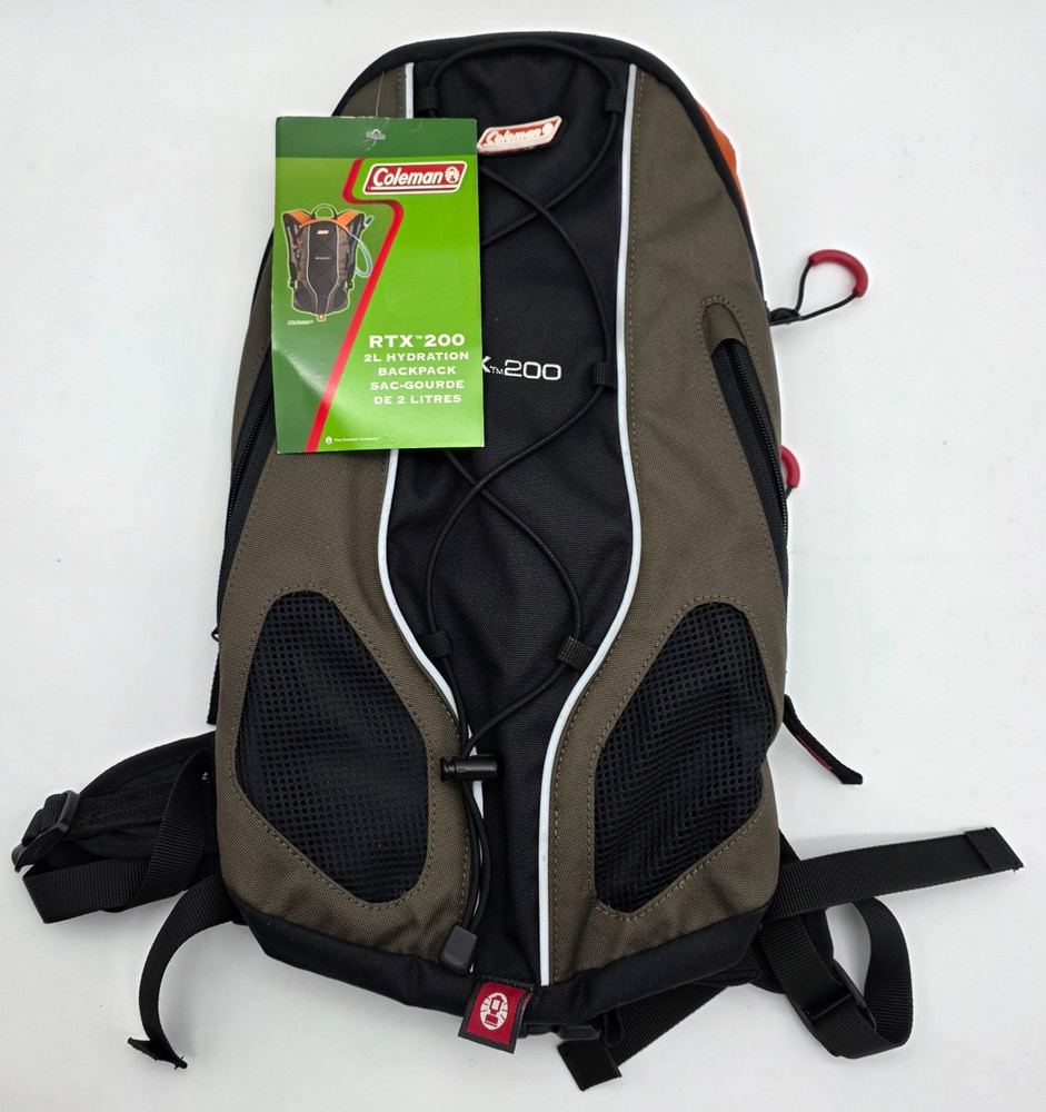 NEW Coleman RTX 200 Hydration Pack Backpack 2L Hiking Storage Water Running