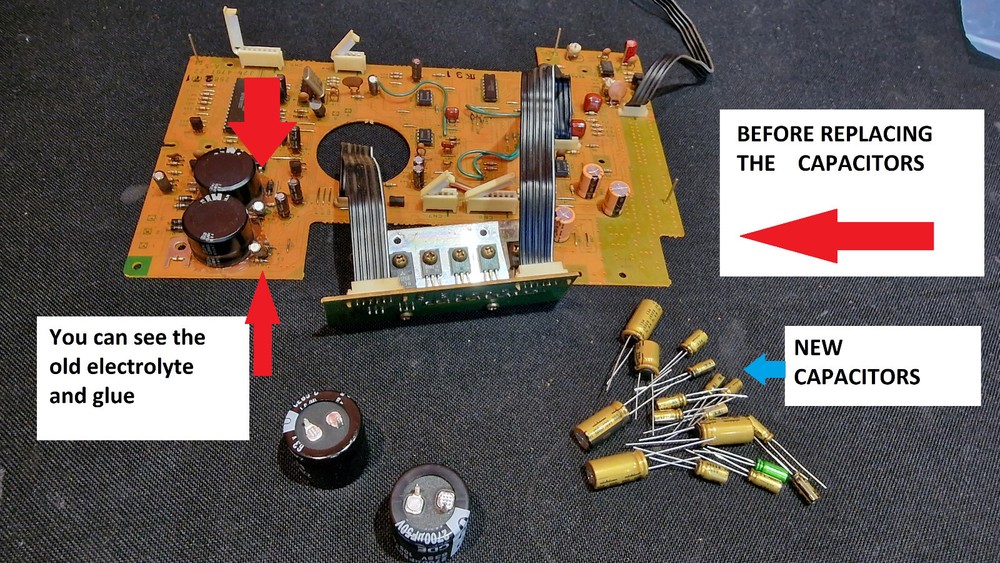 Dynamic-Range Expander DBX 3BX III Repair KIT - all capacitors
