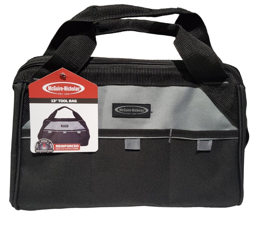 New McGuire-Nicholas 13in Tool Bag 3 outer pockets High Quality HD Polyester