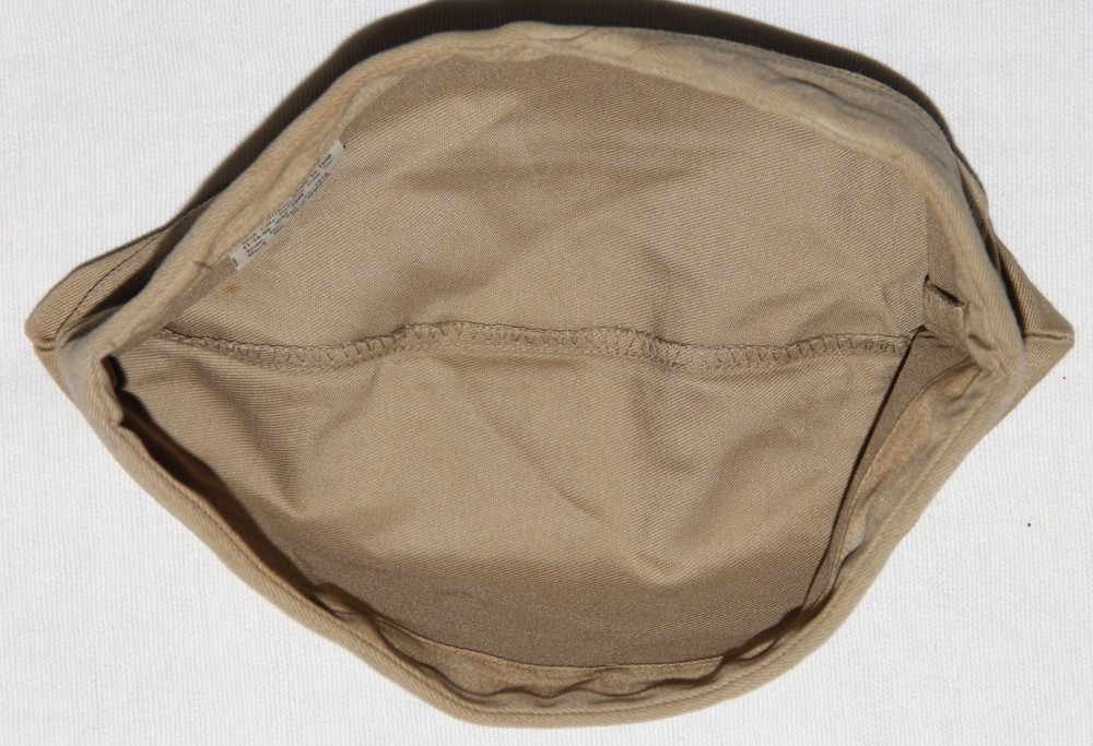 ORIGINAL KOREAN WAR 1950 DATED KHAKI COTTON GARRISON CAP