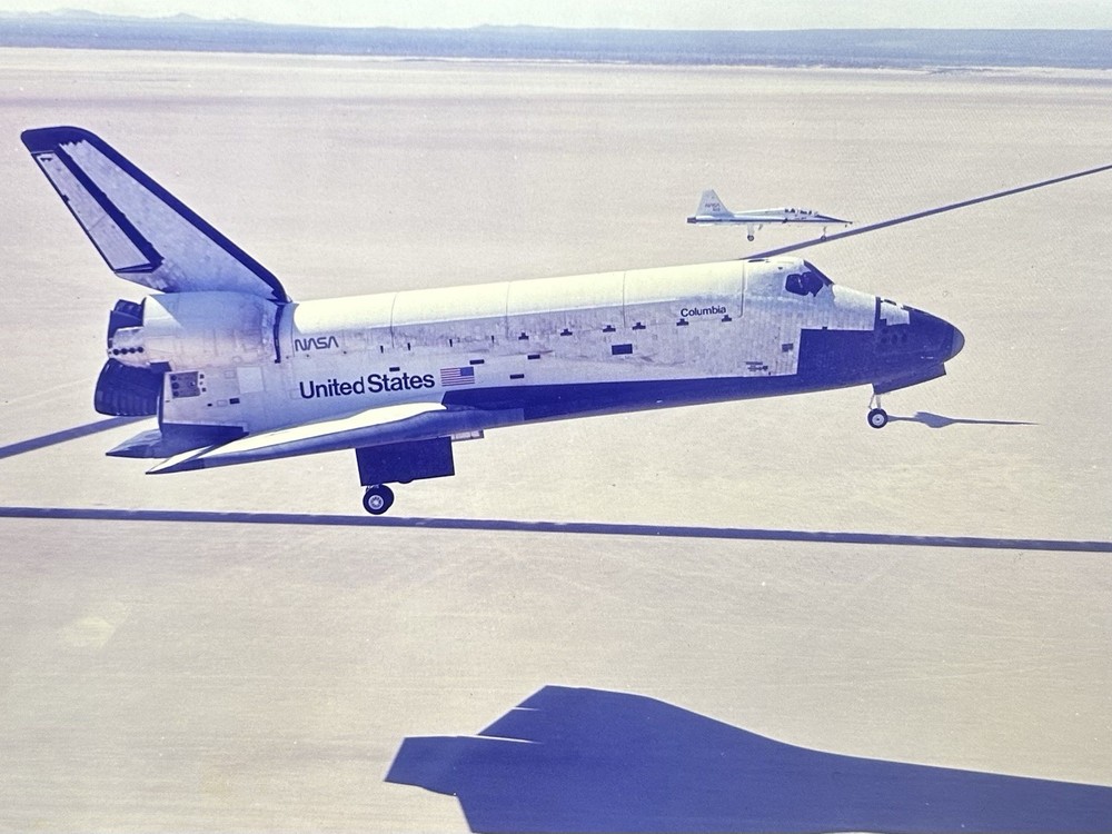 1982 NASA KSC Shuttle Columbia STS-4 Landing Presentation Transparency-642