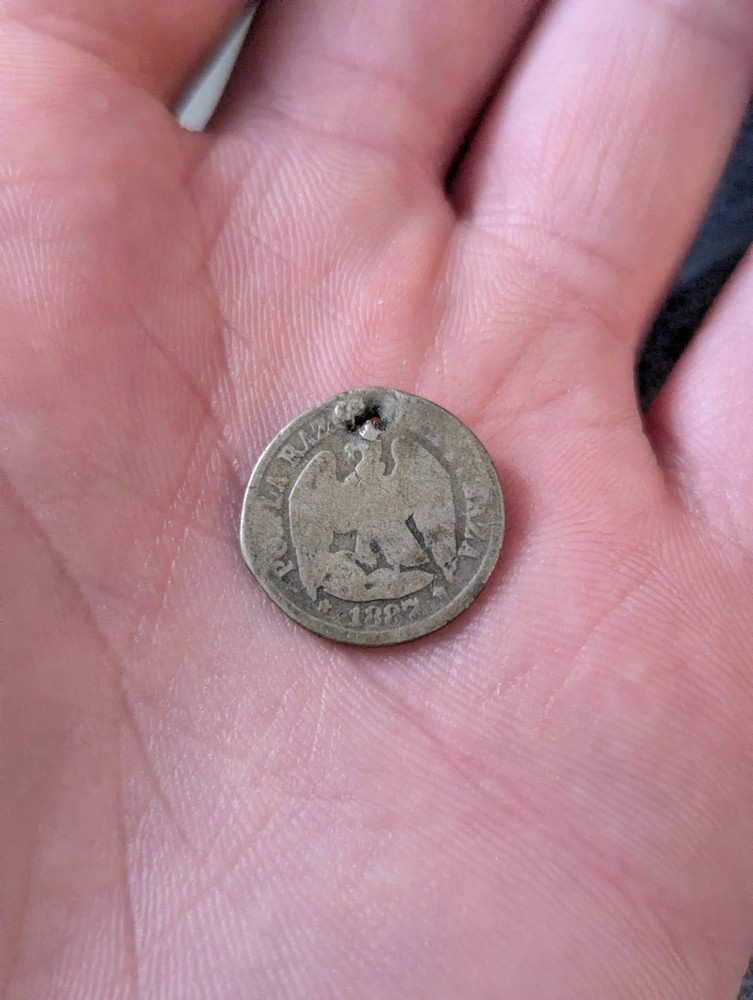 Chile Un Decimo Coin Silver 1887