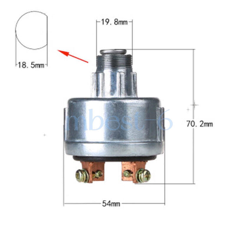 Ignition switch and two Key, Jinma, Farm Pro