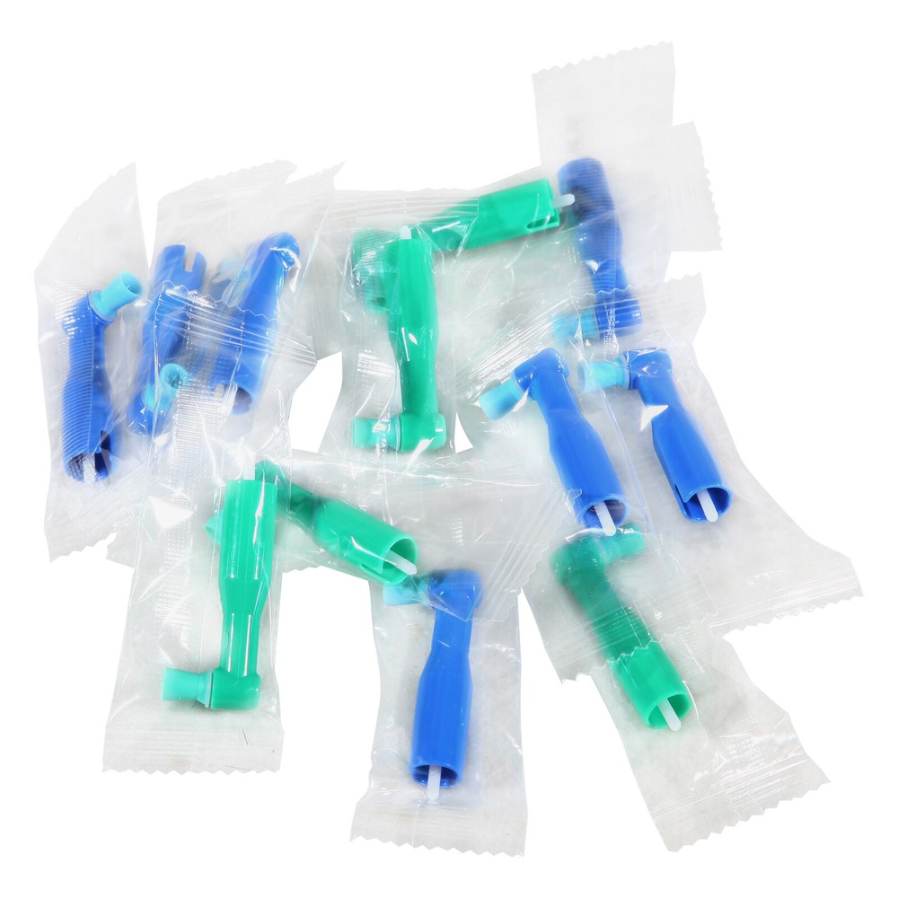 Dental Disposable Prophy Angles Cups Contra Angle Blue Green 100pcs