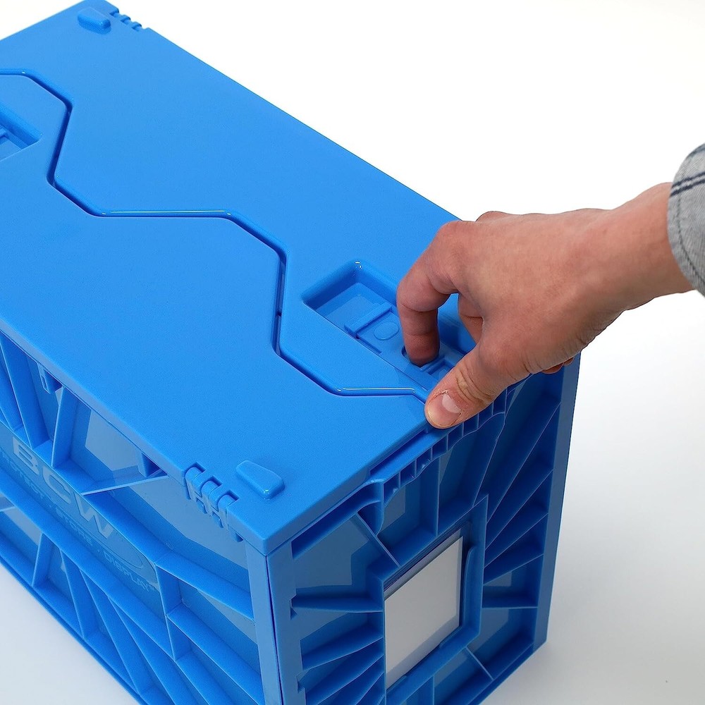 1 BCW Short Comic Book Bin Blue HeavyDuty Plastic Stackable Box Ho1ds 150 Comics