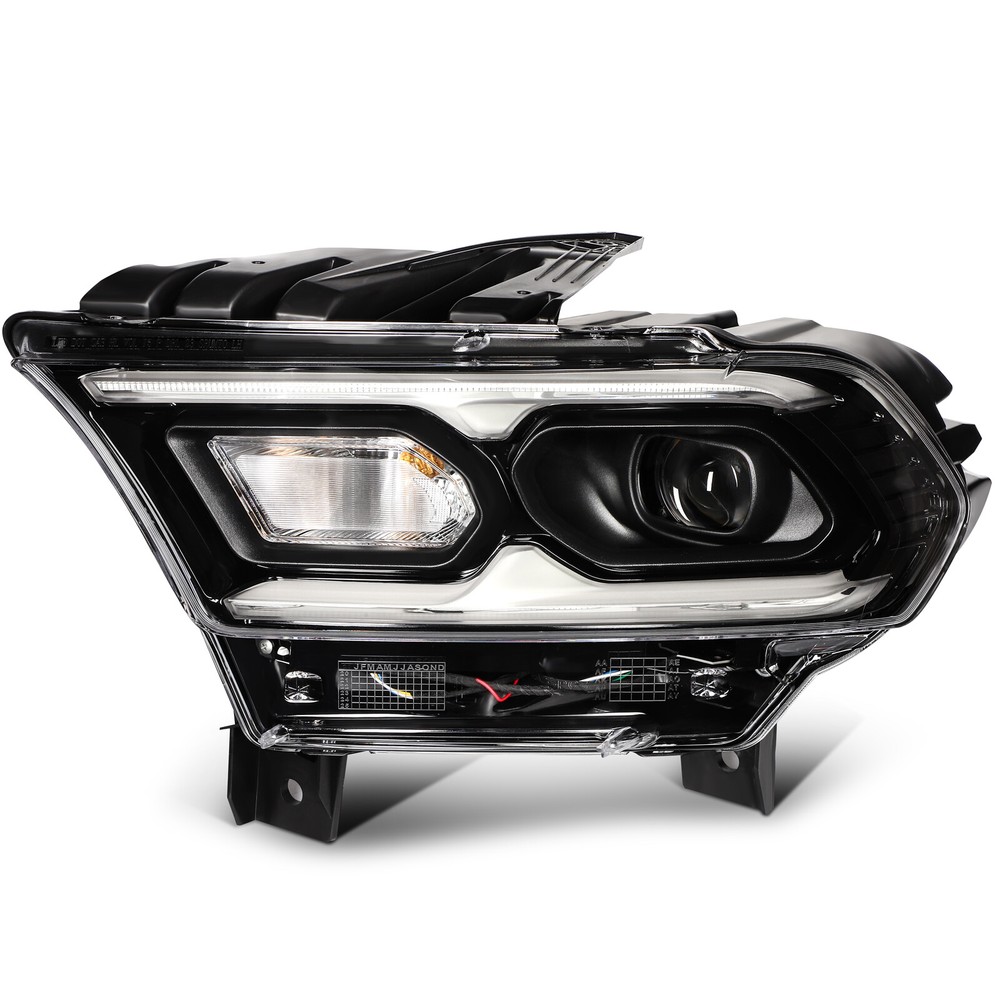 Black Headlight Assembly w/LED DRL Left Side For 2021-2023 2024 Dodge Durango