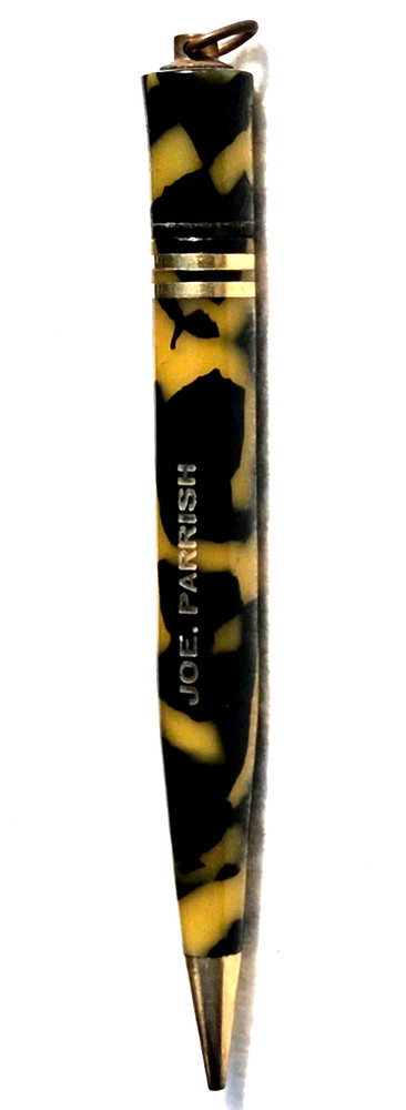 Unreadable Markings Cream & Black Ring-Top Personalized Working Pencil