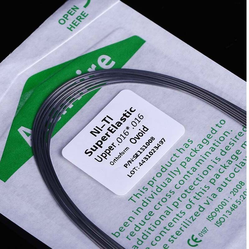 10XDental Heat Thermal Activated Rectangular Orthodontic Arch Wire 016*016 Upper