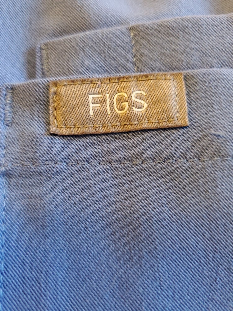FIGS 2 One Pocket Scrub Top Blue Technical Collection - Size Large