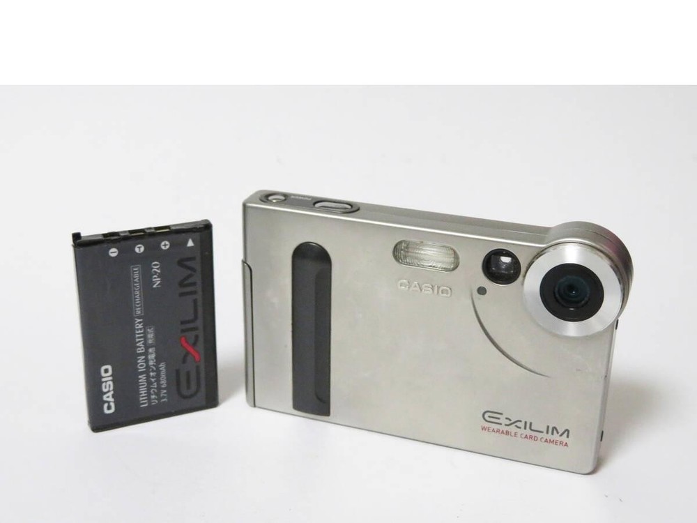 CASIO EXILIM EX-S1 Silver Compact Digital Camera AC100V Tested