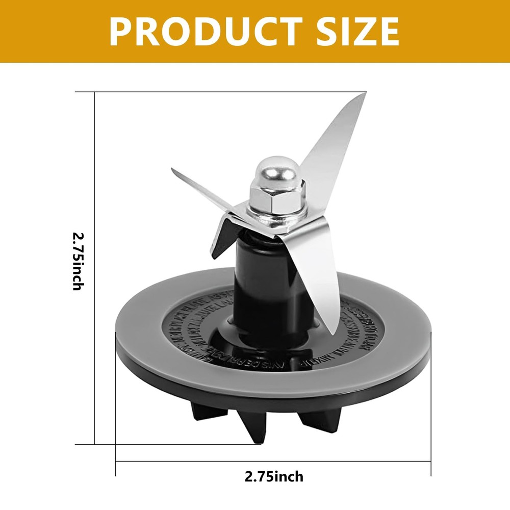 Replacement Parts Blender Blade Assembly with 2 Pieces Blade,